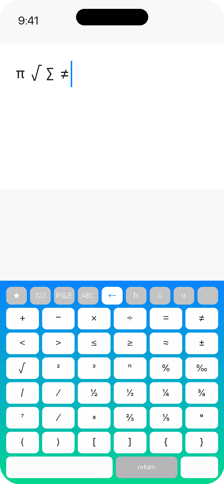 Math Keyboard